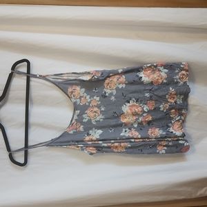 Floral Tank (needs strap repair)